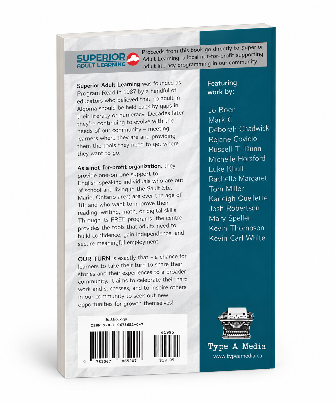 Our Turn Book Mockup - Back cover